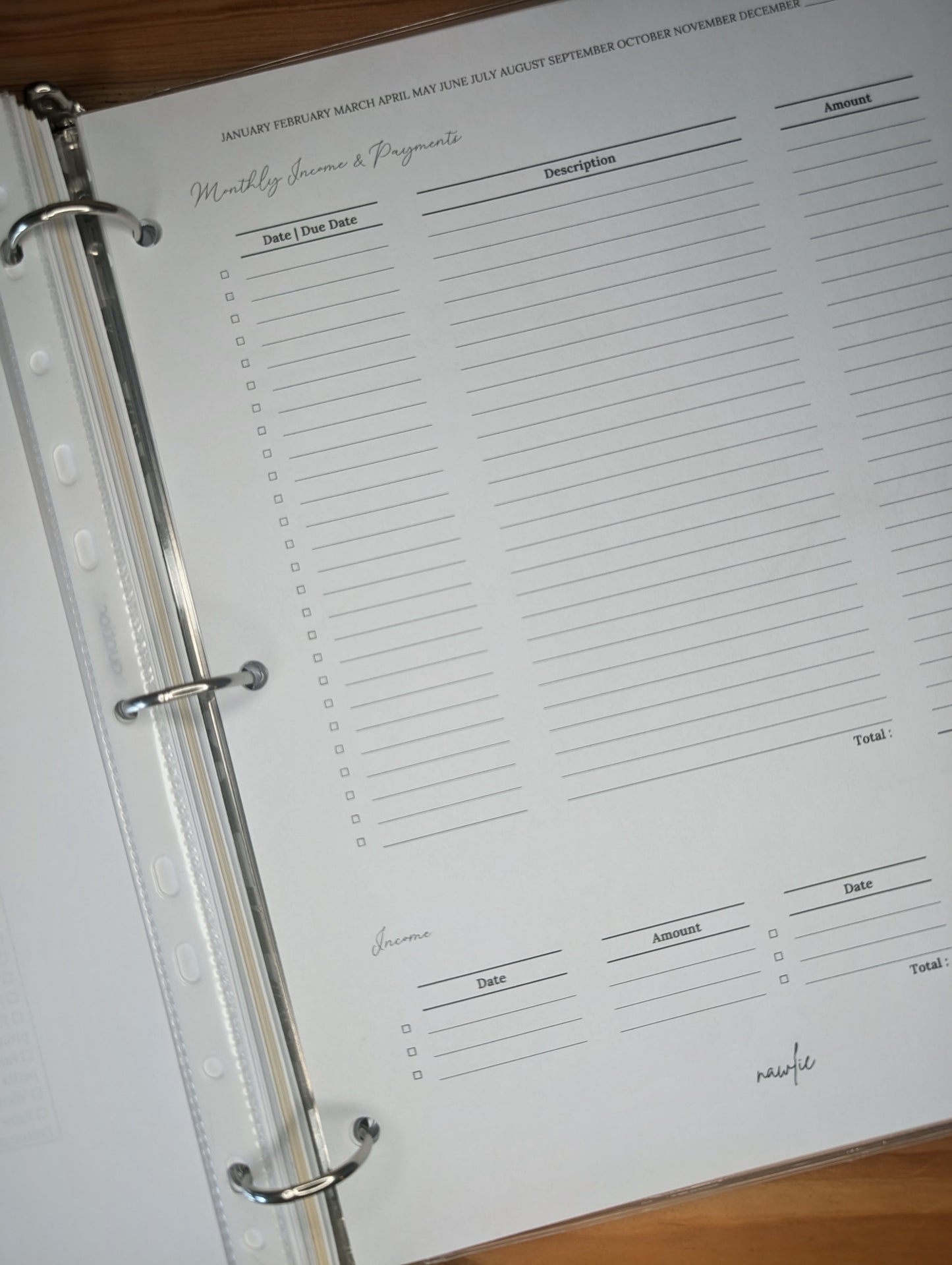 Monthly Payments & Income