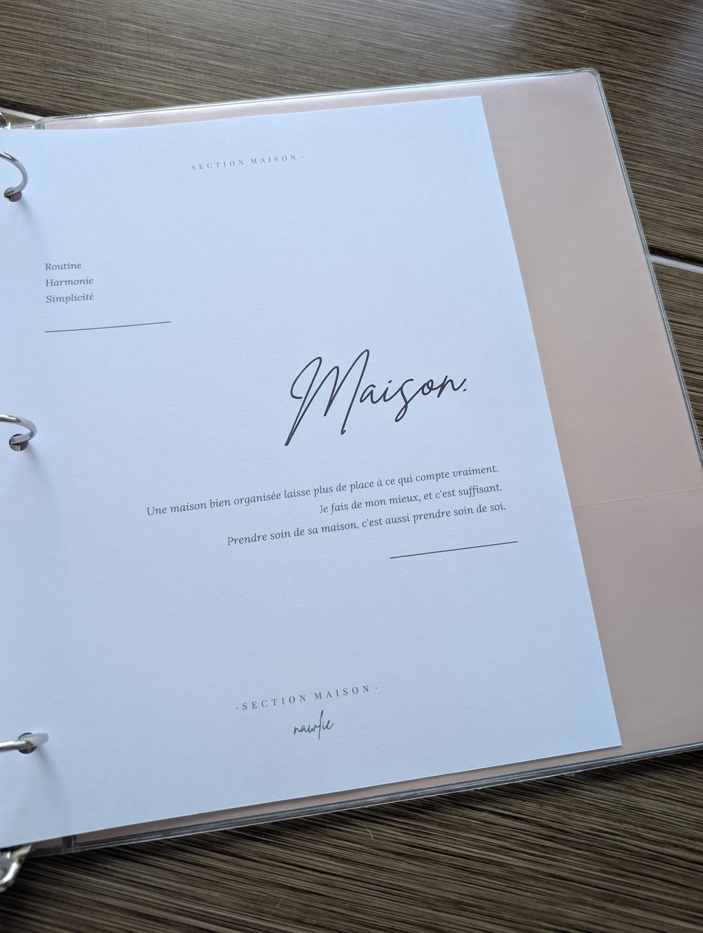 Page couverture de section | Maison