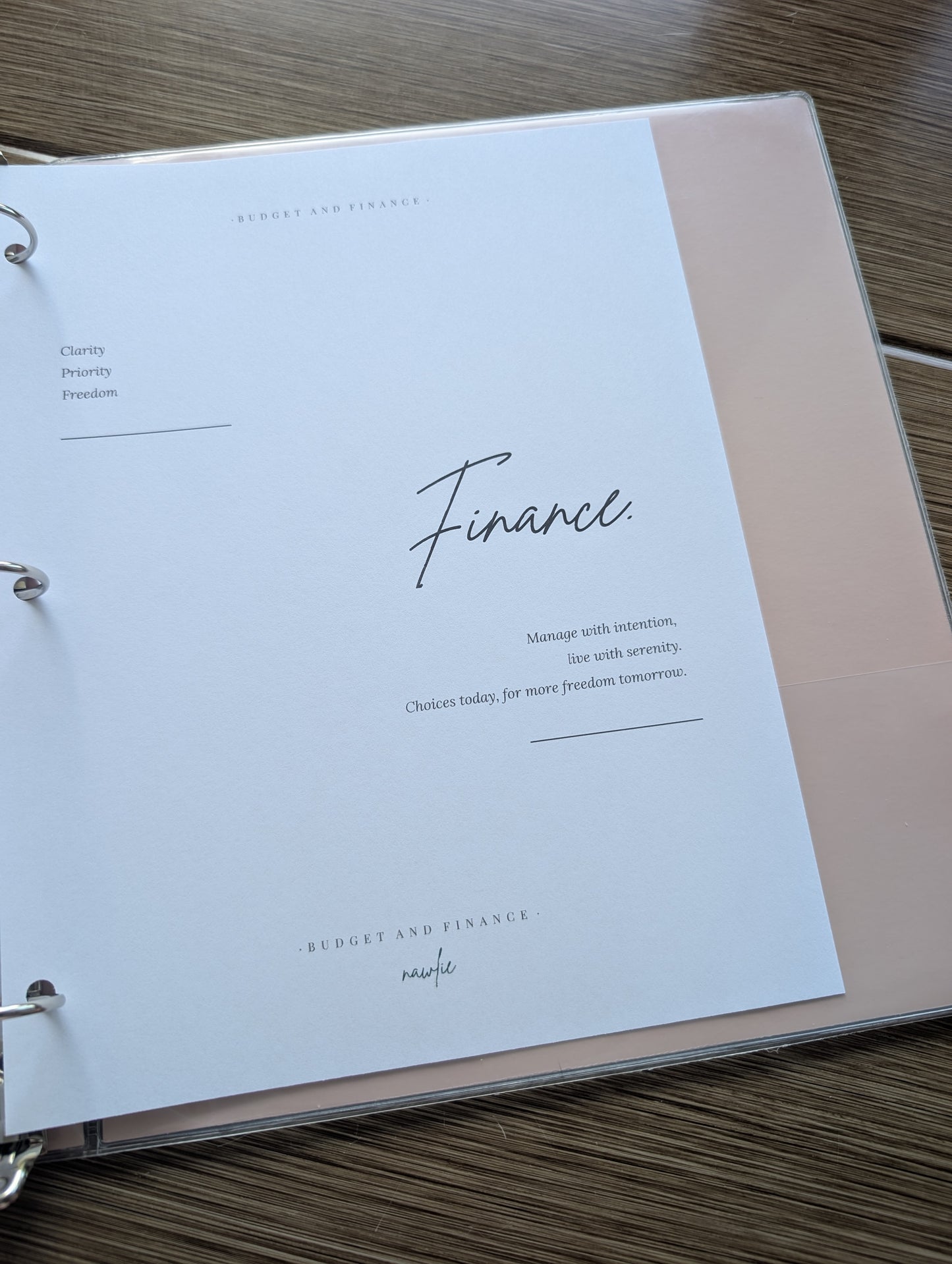 Page couverture de section | Budget et finances