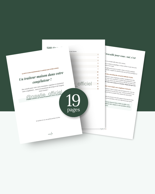 Guide : Un traiteur maison dans votre congélateur!
