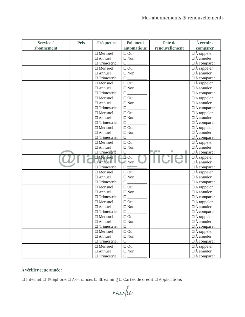 My subscriptions & renewals