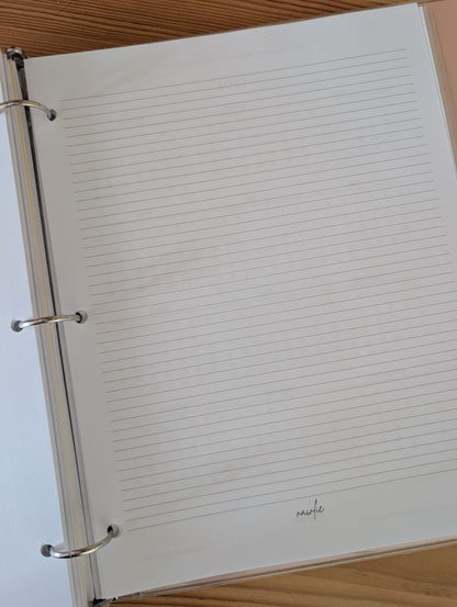 Feuille lignée