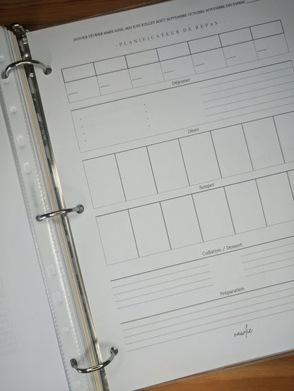 4-Week Meal Planner (Double-Sided)