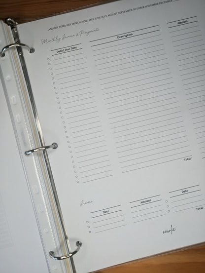 Monthly Payments & Income