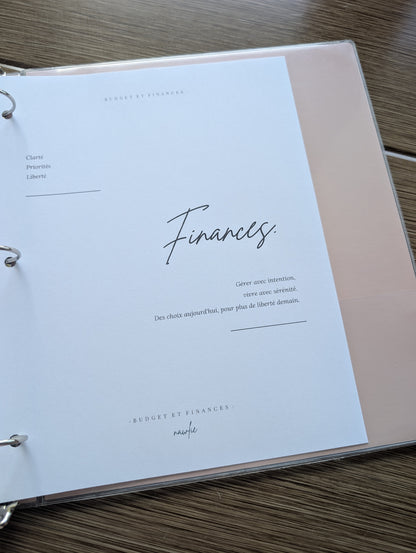 Page couverture de section | Budget et finances