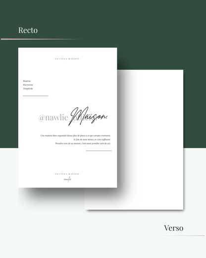 Page couverture de section | Maison