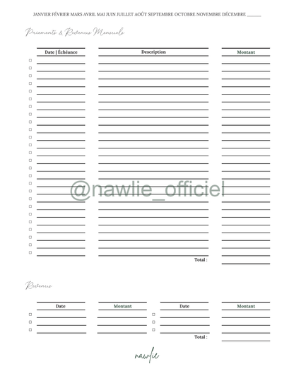 Monthly Payments and Income