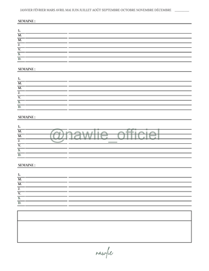 Monthly Planner