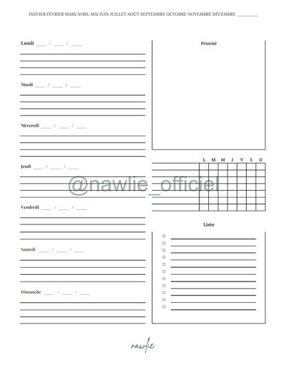 Weekly Planner