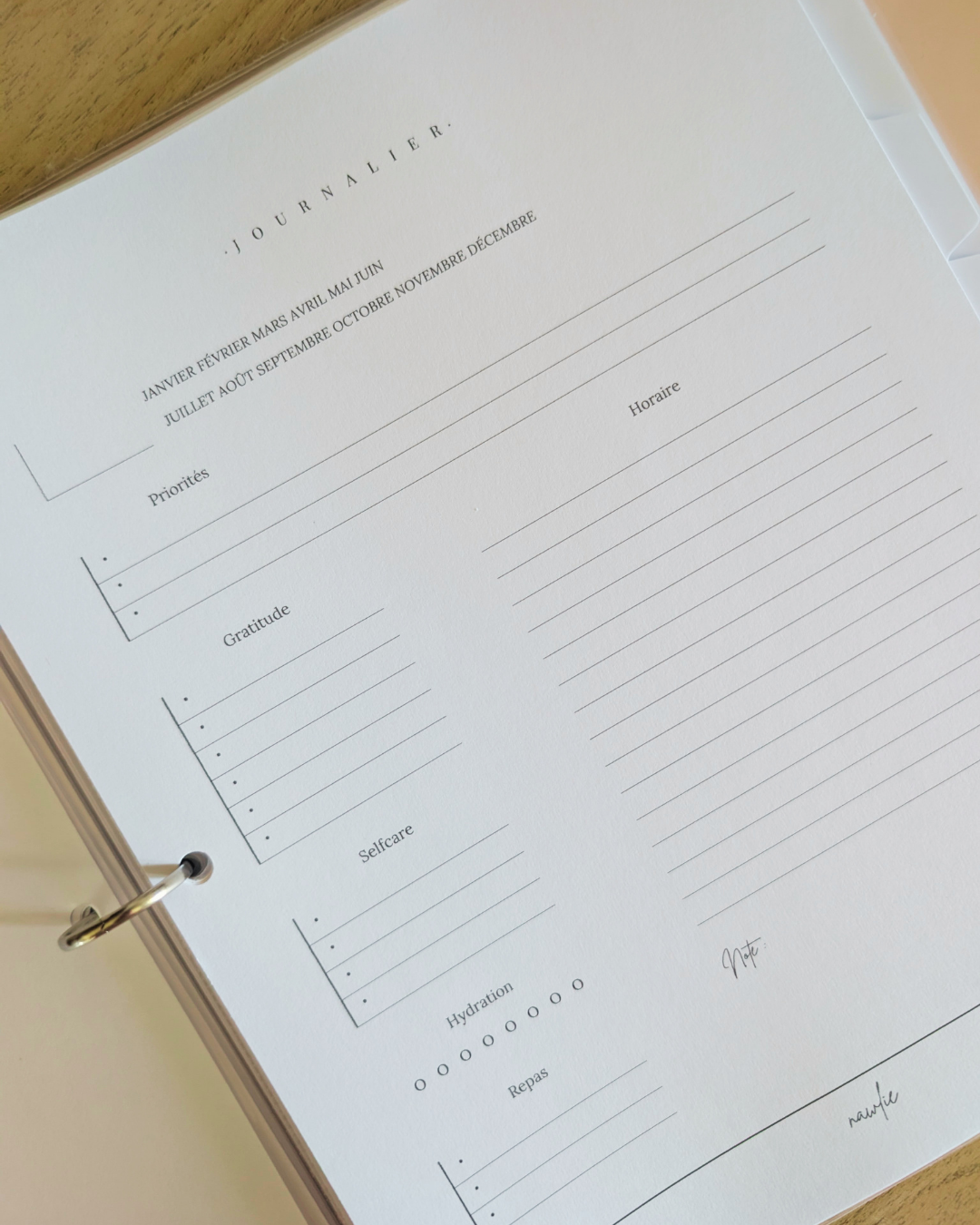 Planificateur journalier - Vers.2