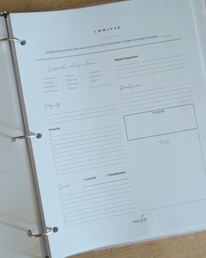 Planificateur journalier - Vers.1
